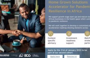 AUDA-NEPAD’s Home Grown Solutions Accelerator for Pandemic Resilience cohort 5.