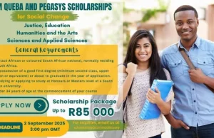 Tom Queba and Pegasys Scholarships for Social Change 2026 for South Africans (up to R85,000) tom-queba-and-pegasys-scholarships-for-social-change-2026-for-south-africans-(up-to-r85,000)