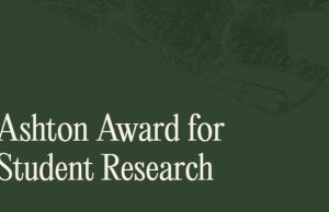Ashton Award for Student Research 2026 (up to $4,000) ashton-award-for-student-research-2026-(up-to-$4,000)