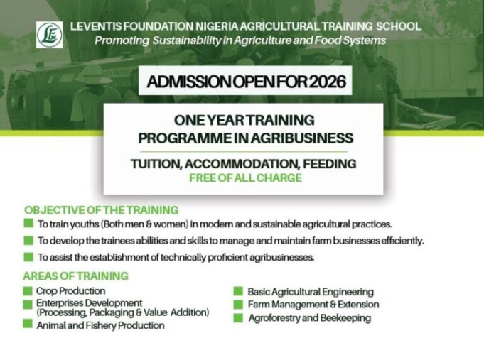 leventis-foundation-nigeria-agricultural-training-programme-2026