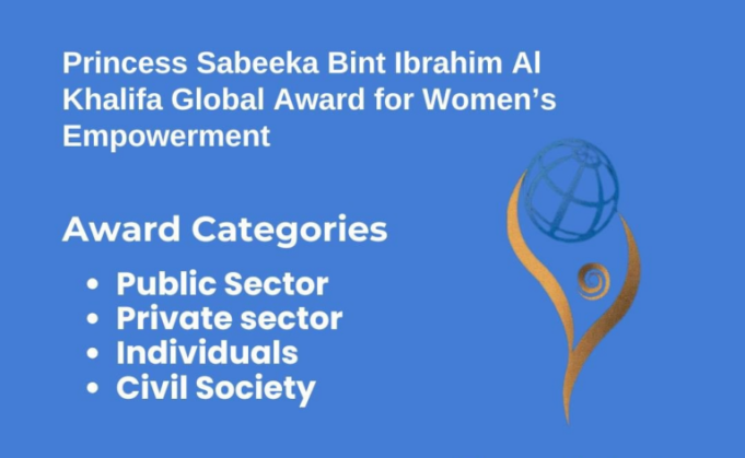 princess-sabeeka-bint-ibrahim-al-khalifa-global-award-for-women’s-empowerment-2026-($100,000-award)