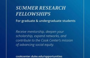 Samuel DuBois Cook Center on Social Equity Graduate Summer Research Fellowships 2026 samuel-dubois-cook-center-on-social-equity-graduate-summer-research-fellowships-2026