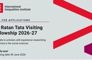 Sir Ratan Tata Postdoctoral Fellowship 2026/2027 at the LSE (Funded) sir-ratan-tata-postdoctoral-fellowship-2026/2027-at-the-lse-(funded)