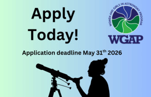 Women and Girls in Astronomy Program (WGAP) 2026 ($2,000 grant) women-and-girls-in-astronomy-program-(wgap) 2026-($2,000-grant)