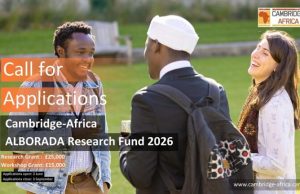 Cambridge-Africa ALBORADA Research Fund 2026 (up to £25,000) cambridge-africa-alborada-research-fund-2026-(up-to-25,000)