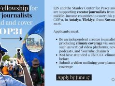 EJN COP31 Climate Change Media Partnership Reporting Fellowship 2026 for Creator Journalists ejn-cop31-climate-change-media-partnership-reporting-fellowship-2026-for-creator-journalists