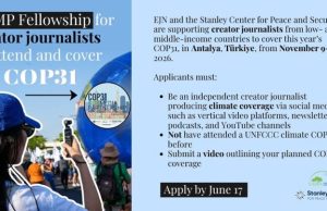 EJN COP31 Climate Change Media Partnership Reporting Fellowship 2026 for Creator Journalists ejn-cop31-climate-change-media-partnership-reporting-fellowship-2026-for-creator-journalists