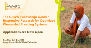 Gender Responsive Research for Optimized Women (GROW) Fellowship 2026 gender-responsive-research-for-optimized-women-(grow)-fellowship-2026